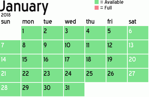 Missionary Dinner Calendar