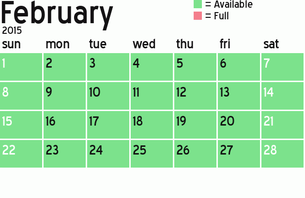 Missionary Dinner Calendar