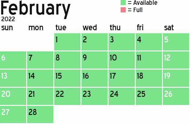 Missionary Dinner Calendar