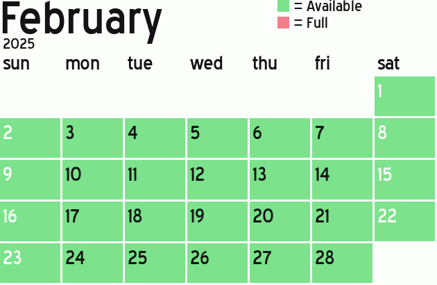 Missionary Dinner Calendar