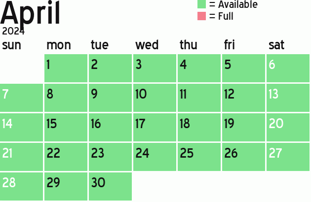Missionary Dinner Calendar
