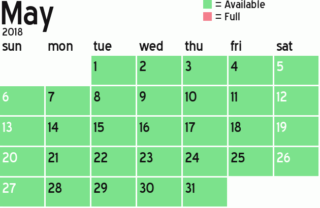 Missionary Dinner Calendar