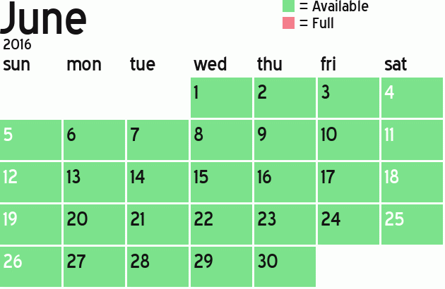 Missionary Dinner Calendar
