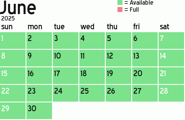 Missionary Dinner Calendar