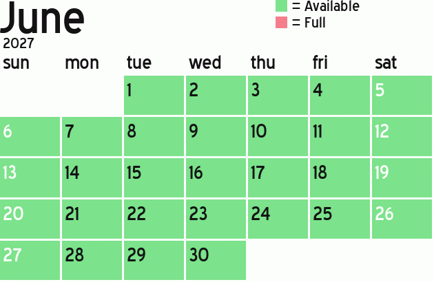 Missionary Dinner Calendar