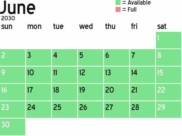 Missionary Dinner Calendar