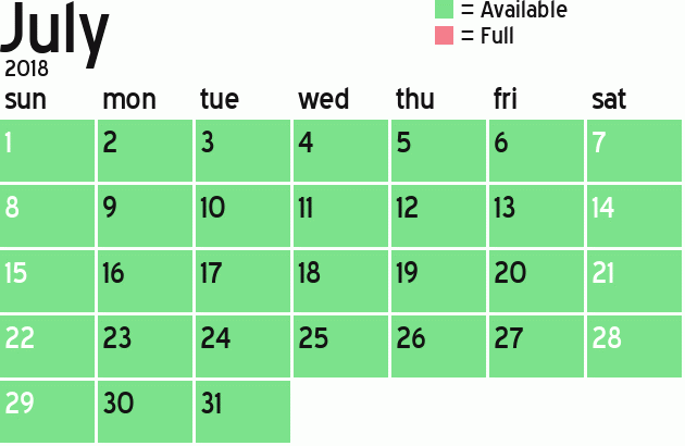 Missionary Dinner Calendar