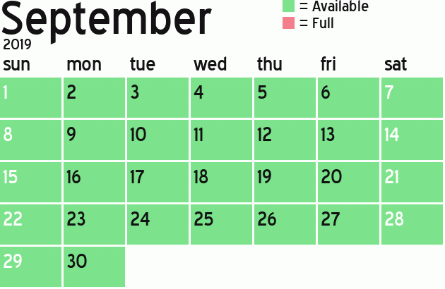 Missionary Dinner Calendar