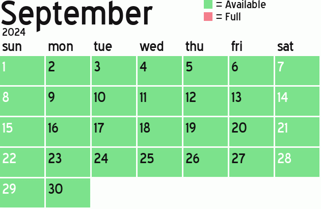 Missionary Dinner Calendar
