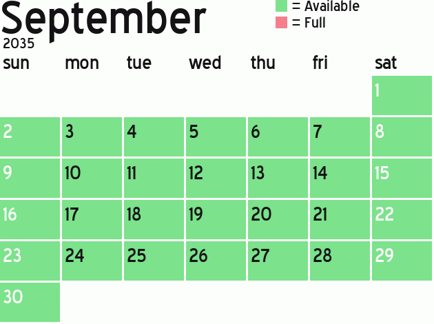 Missionary Dinner Calendar