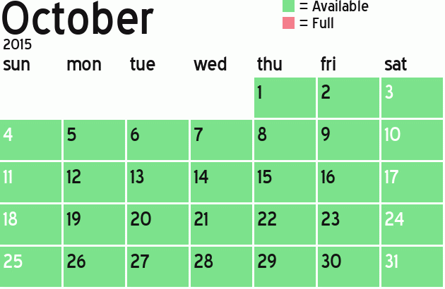 Missionary Dinner Calendar