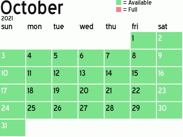 Missionary Dinner Calendar