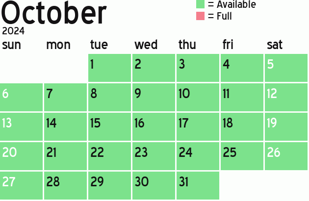 Missionary Dinner Calendar
