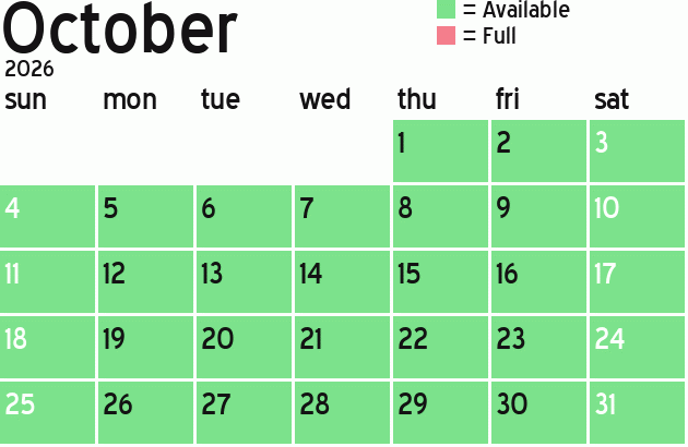Missionary Dinner Calendar