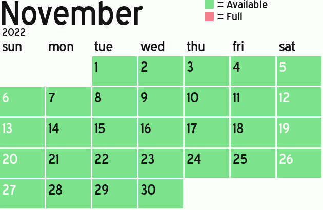 Missionary Dinner Calendar