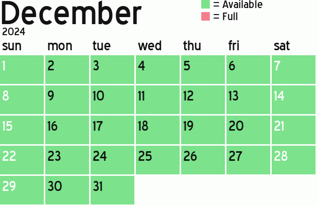 Missionary Dinner Calendar